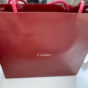 Cartier Burgundy gift bag